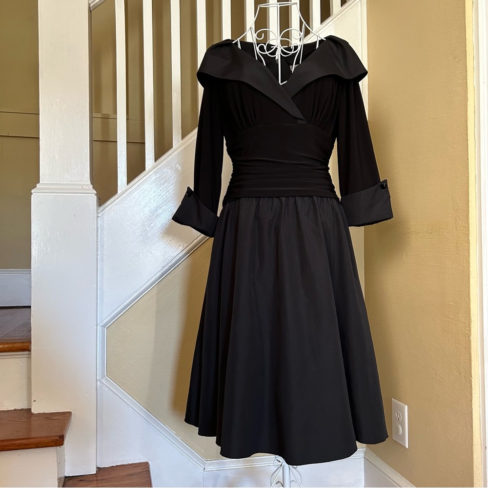Eliza J Black Midi Dress